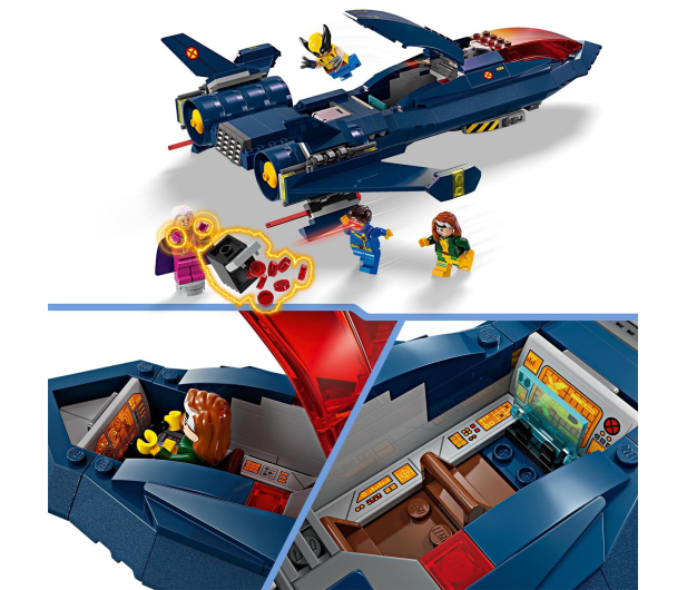LEGO Marvel Super Heroes 76281 Odrzutowiec X-Menów - 1202241 - zdjęcie 4
